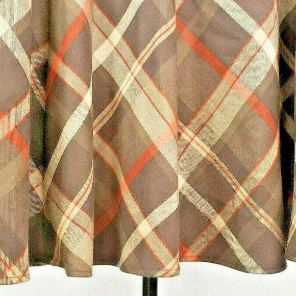 NOT FOR SALE. Jones New York Signature Brown Wool A Line Skirt - Picture 3 of 8